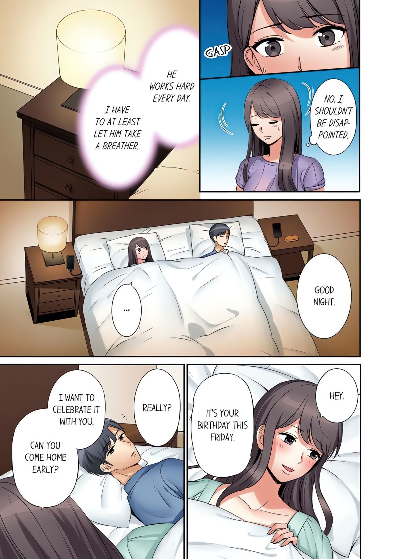 "Ato 3-kai wa Ikeru yo ne?" Otto no Kitaku Mae, Zetsurin Gitei ni Nando mo Hametaosareru Tsuma page 4 full