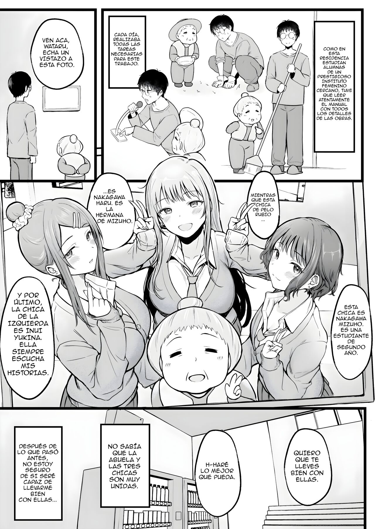 Joshiryou Kanrinin no Boku wa Gal Ryousei ni Furimawasarete masu 1-2 | Influenciado por las Gals del dormitorio de chicas que administro Parte 1 y 2 page 7 full