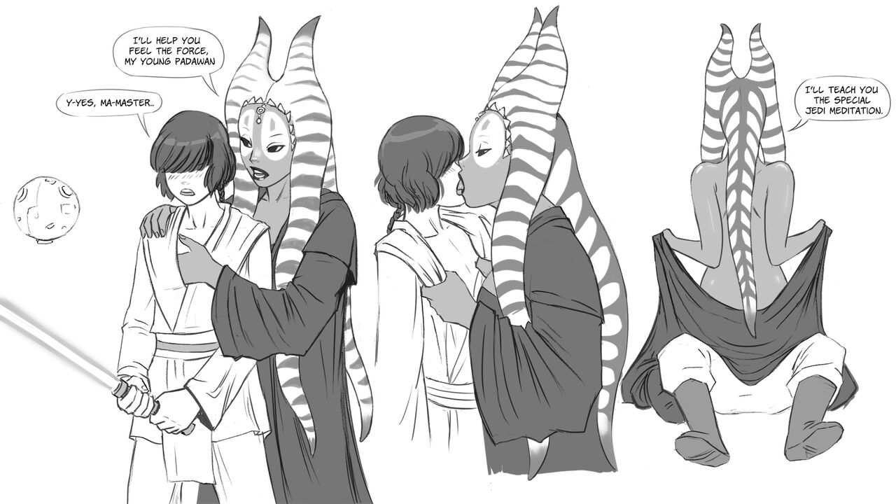 Togruta jedi and her padawan page 1 full