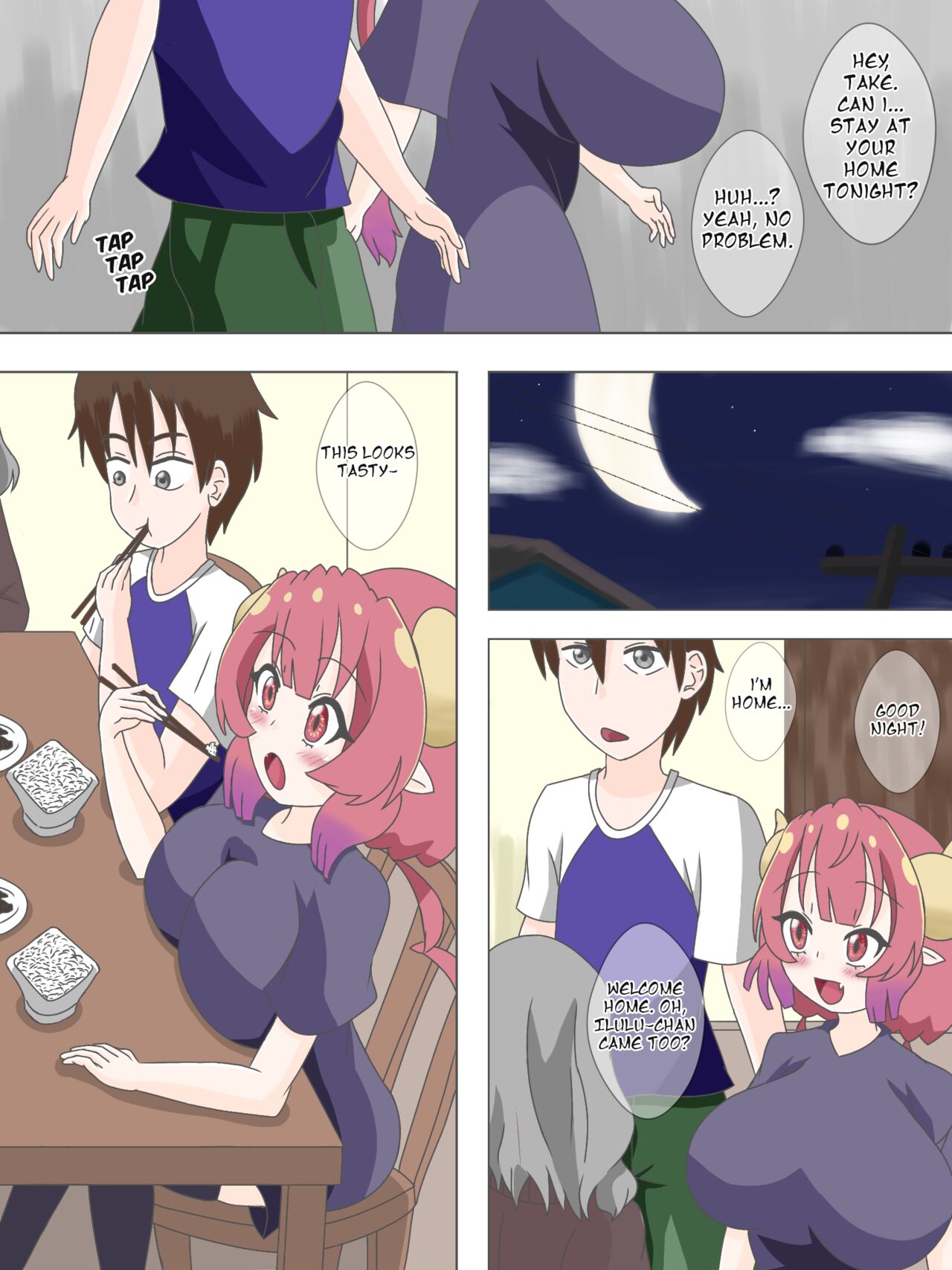 Ilulu goes to Take's house page 3 full