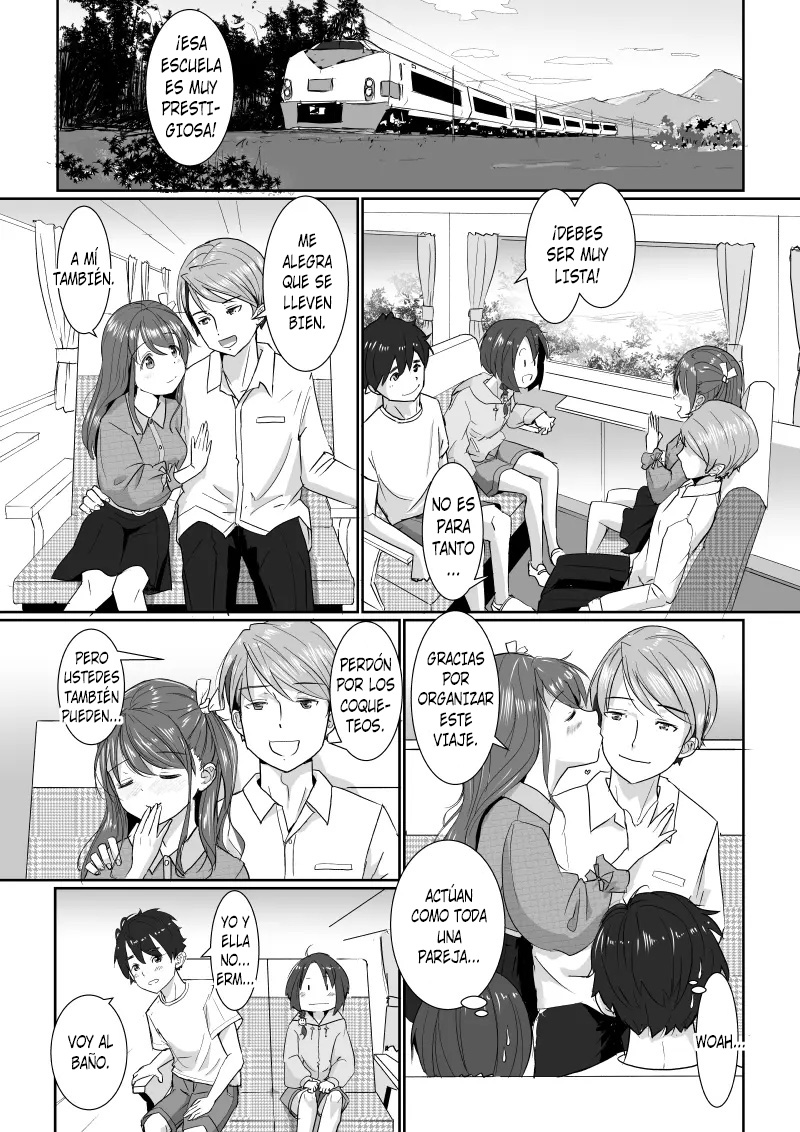 Onsen Swap Ryokou ~ Demo Koibito wa Uso de Honto wa Imouto!? | Viaje Swinger a las Aguas Termales ~ ¿¡Sólo que En Realidad no es Mi Novia, Sino Mi Hermana Menor!? page 4 full