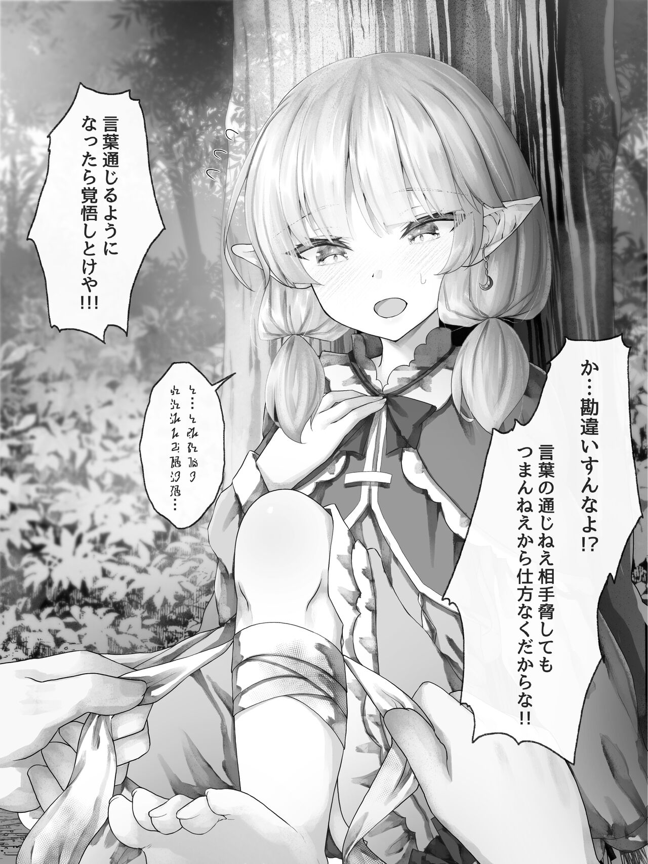 Kotoba ga Tsuujinai Elf to Elf o Bibirasetai Otoko page 6 full