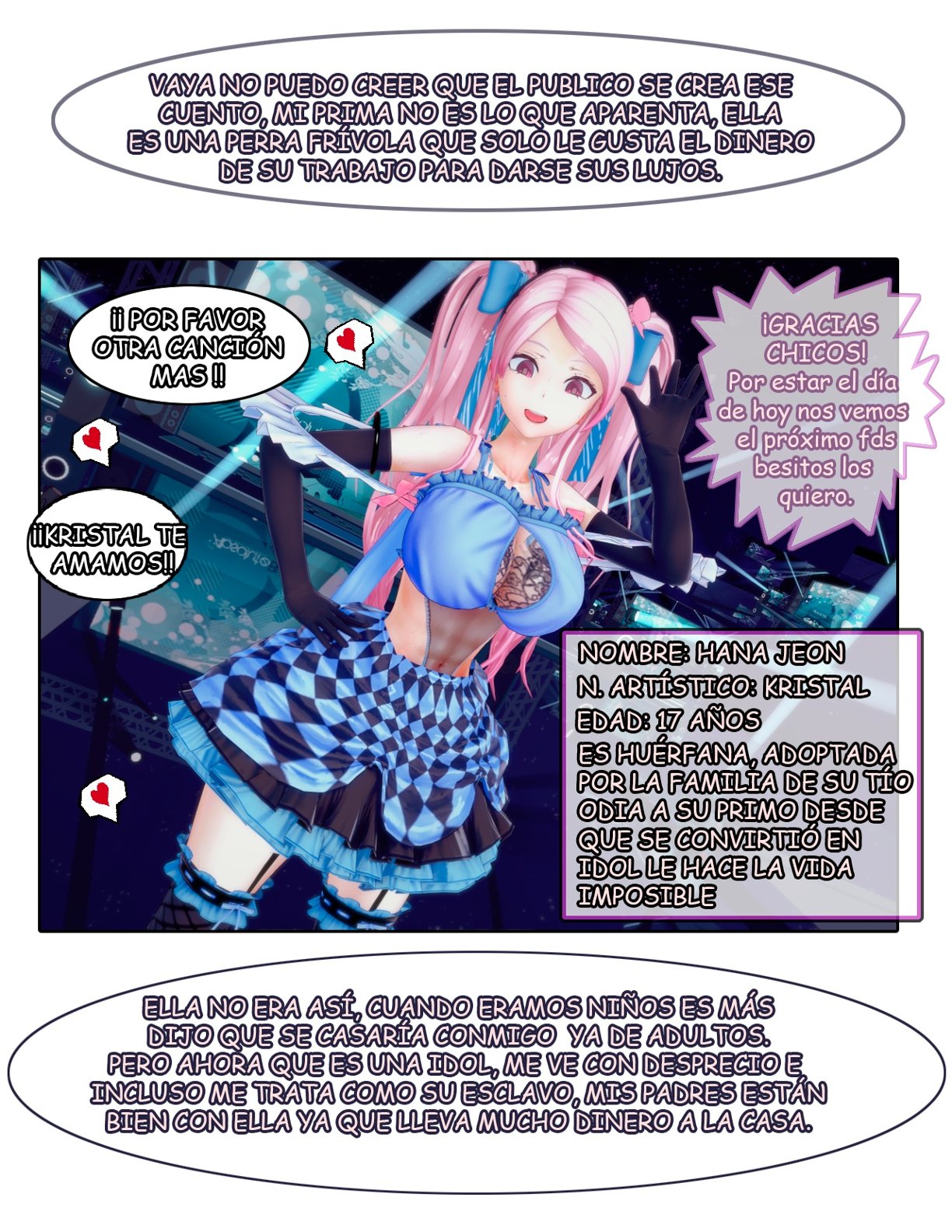 Chantaje Sexual a mi prima la Idol #1 y 2 page 2 full