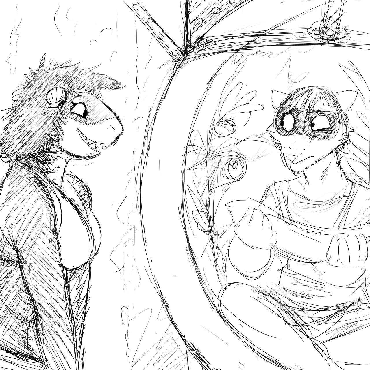 Hladilnik's Shark Girl and Raccoon Comic page 6 full