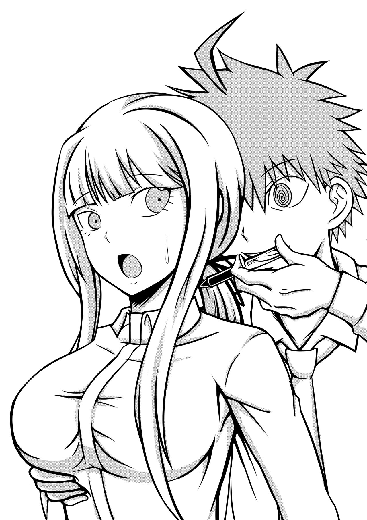 Sennou Sareta Naegi ni Oshioki Sareru Kirigiri page 5 full