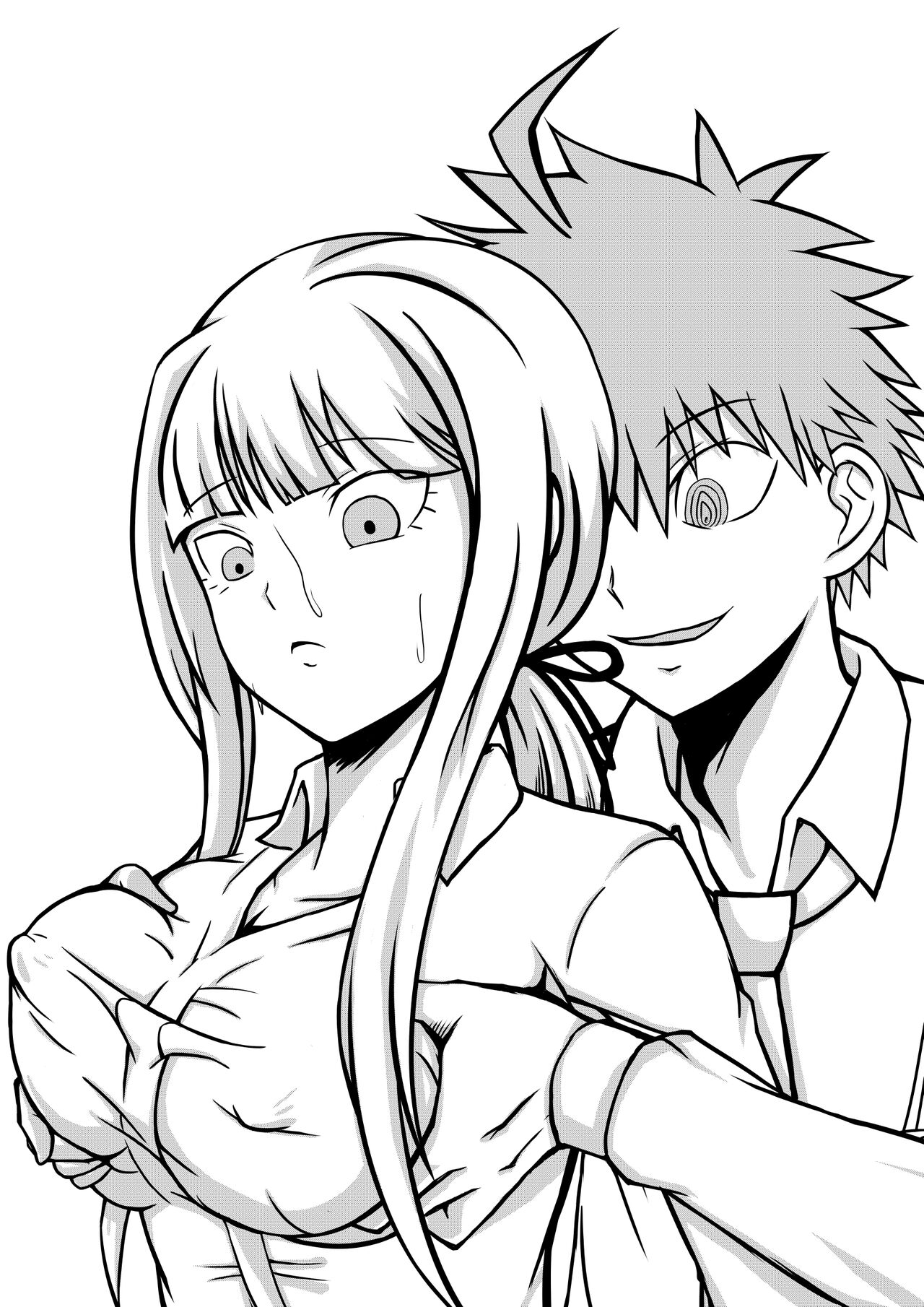 Sennou Sareta Naegi ni Oshioki Sareru Kirigiri page 6 full