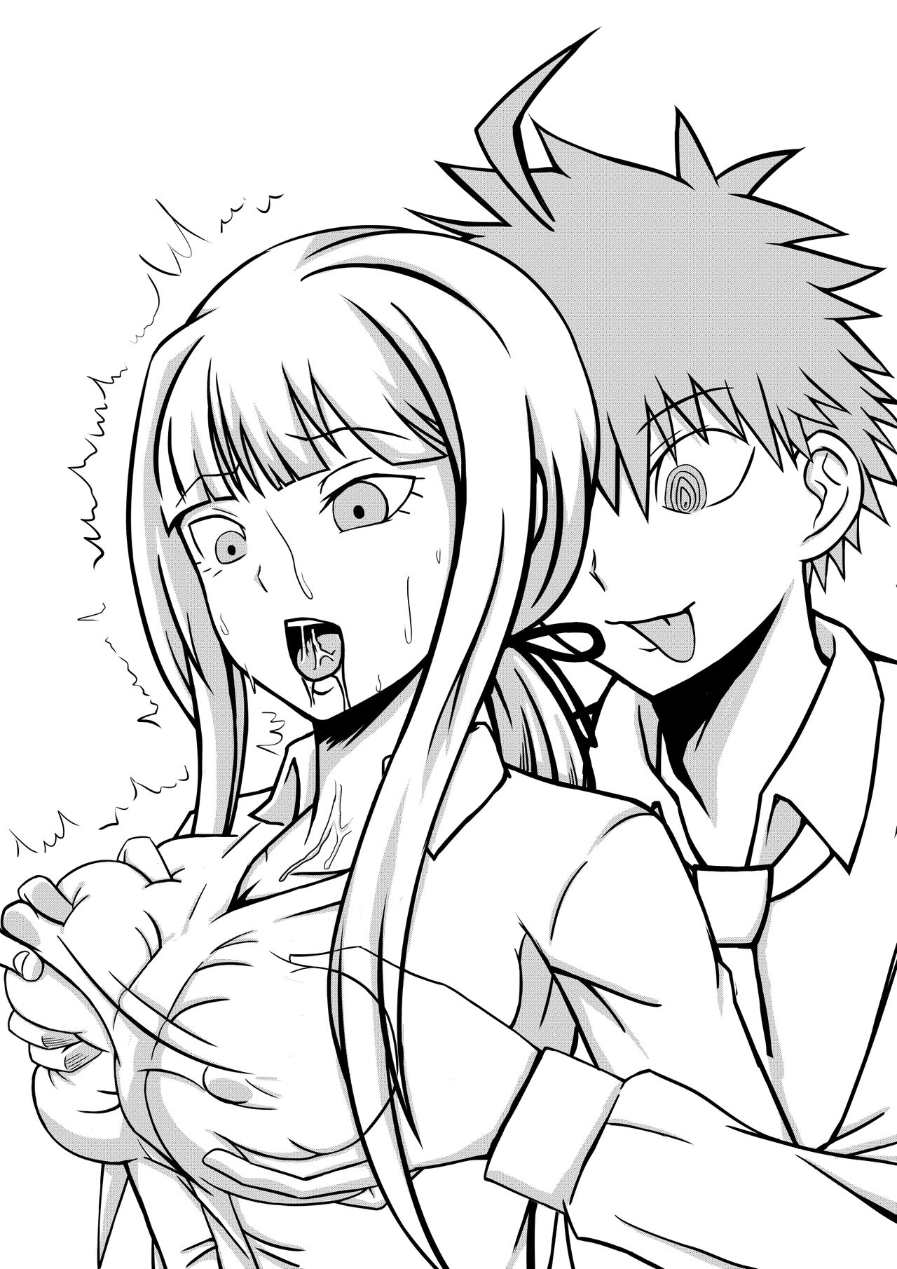 Sennou Sareta Naegi ni Oshioki Sareru Kirigiri page 7 full