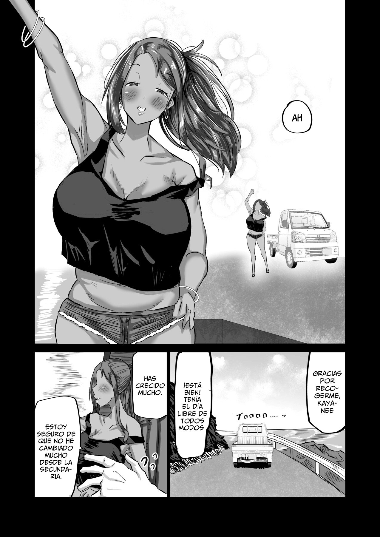 Jimoto no Oneesan-tachi ni, Dekachin Baka no Tomodachi ga Tanetsuke Koubi Shimakutteta. | Mi Amigo El Idiota De Pene Enorme Se Ha Estado Follando A Mis Hermanas Mayores En Mi Ciudad Natal page 3 full