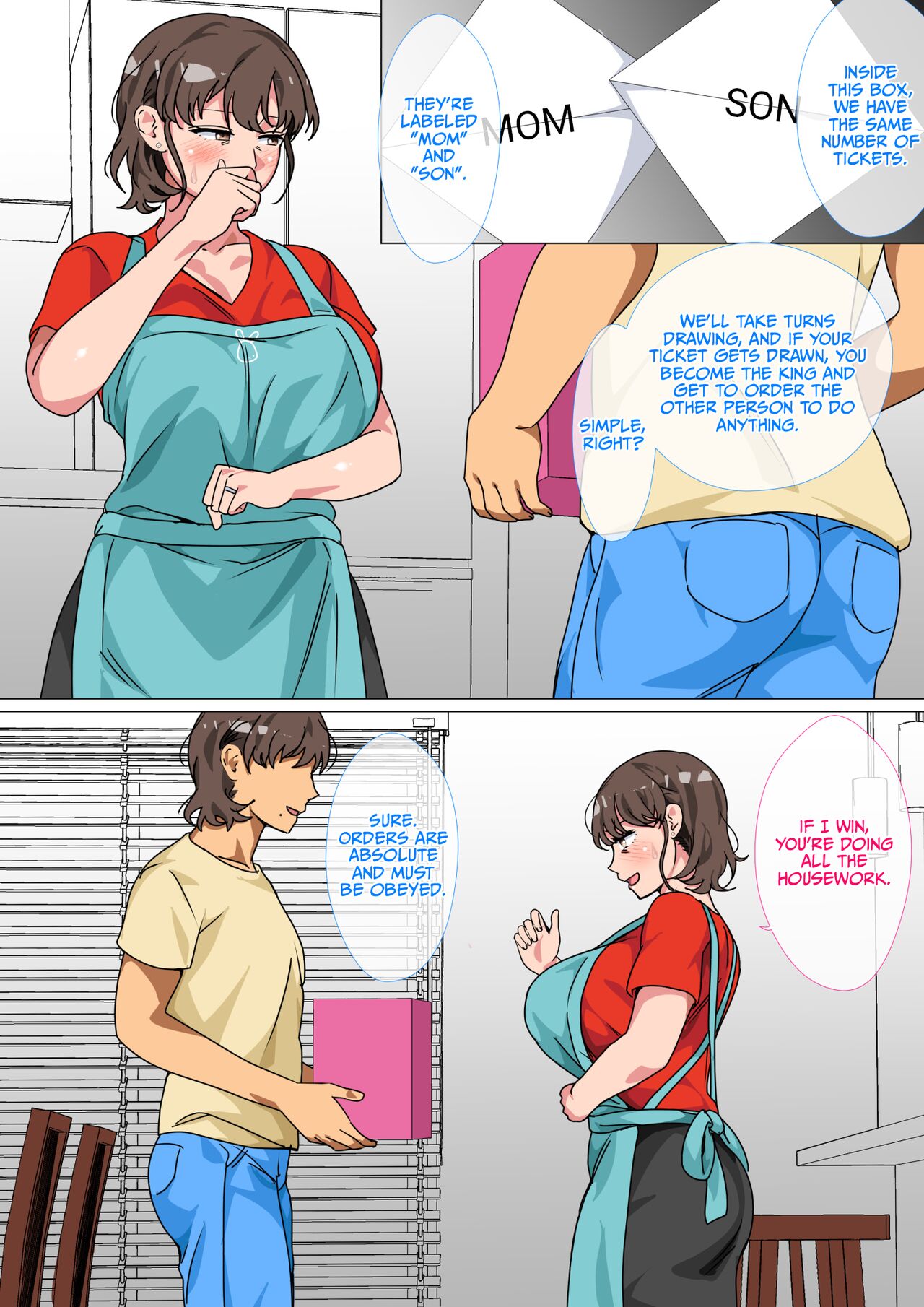 Ousama Game no Meirei de Haha to Sex Shita Hanashi | I Ordered My Mom to Have Sex with Me in King's Game page 9 full
