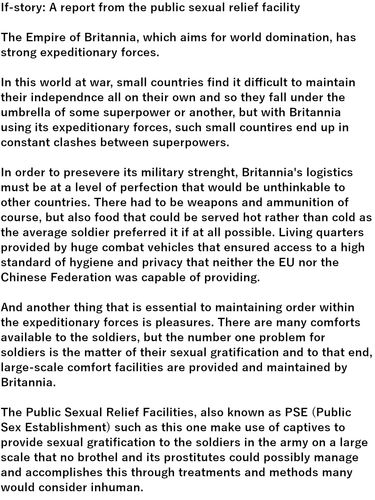 If-story: A report from the public sexual relief facility page 2 full