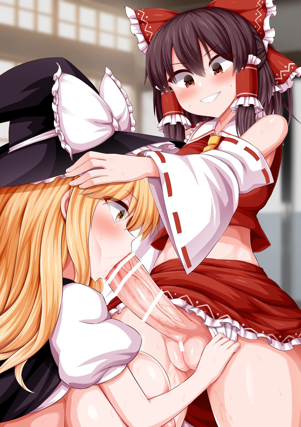Futanari Reimu &amp; Marisa page 5 full