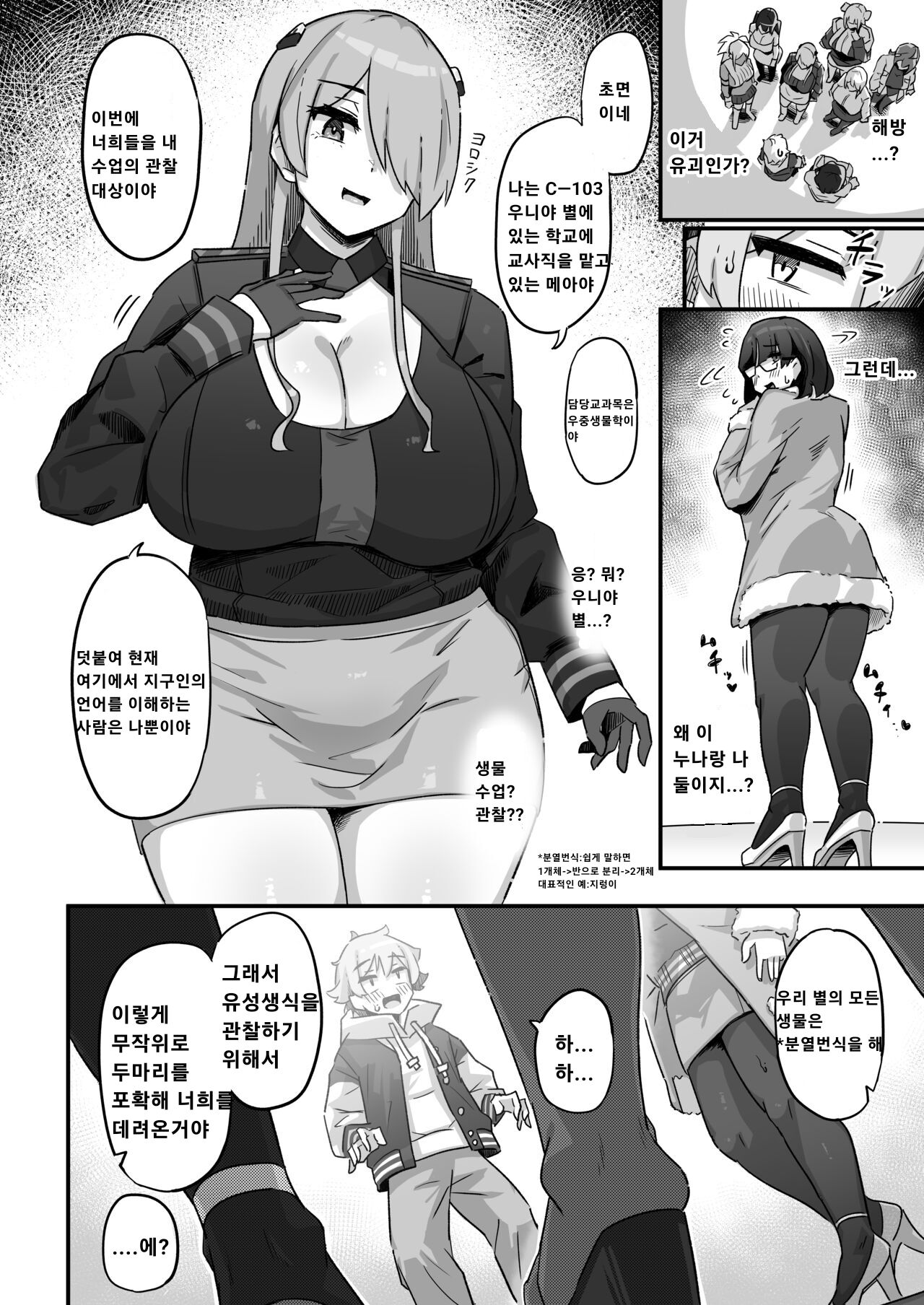 Kyou no Jugyou wa, Chikyuujin no Hanshoku Katsudou no Kansatsu desu. - Today's lesson is observation of the breeding activities of earthlings. page 7 full