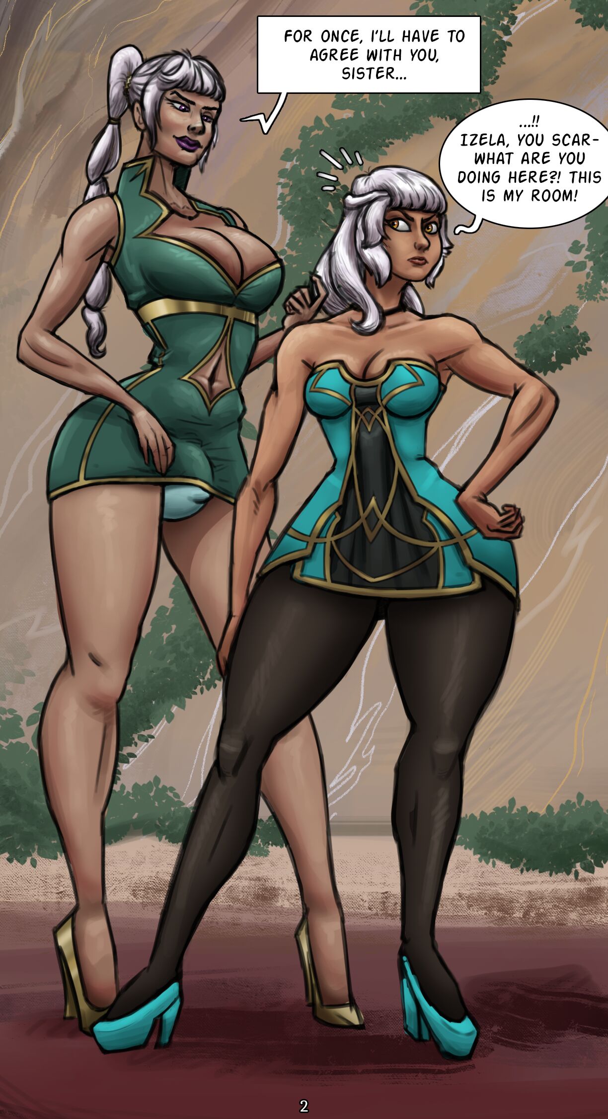 Qiyana, Inessa &amp; Izela: Know your plase, sister page 2 full