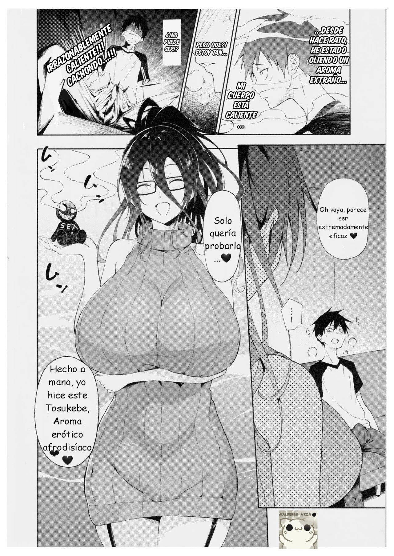 Kyonyuu Megane Dosukebe Oneee-san ni Fudeoroshi Gyaku Ra Sex de Moteasobareru. | Fui devorado por la bella gerente de lentes y enormes pechos. page 7 full