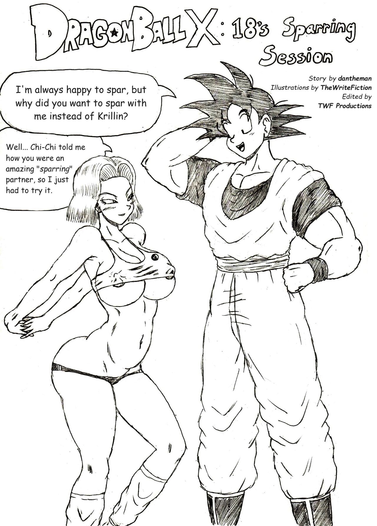 Dragon Ball X: 18's Sparring Session page 1 full