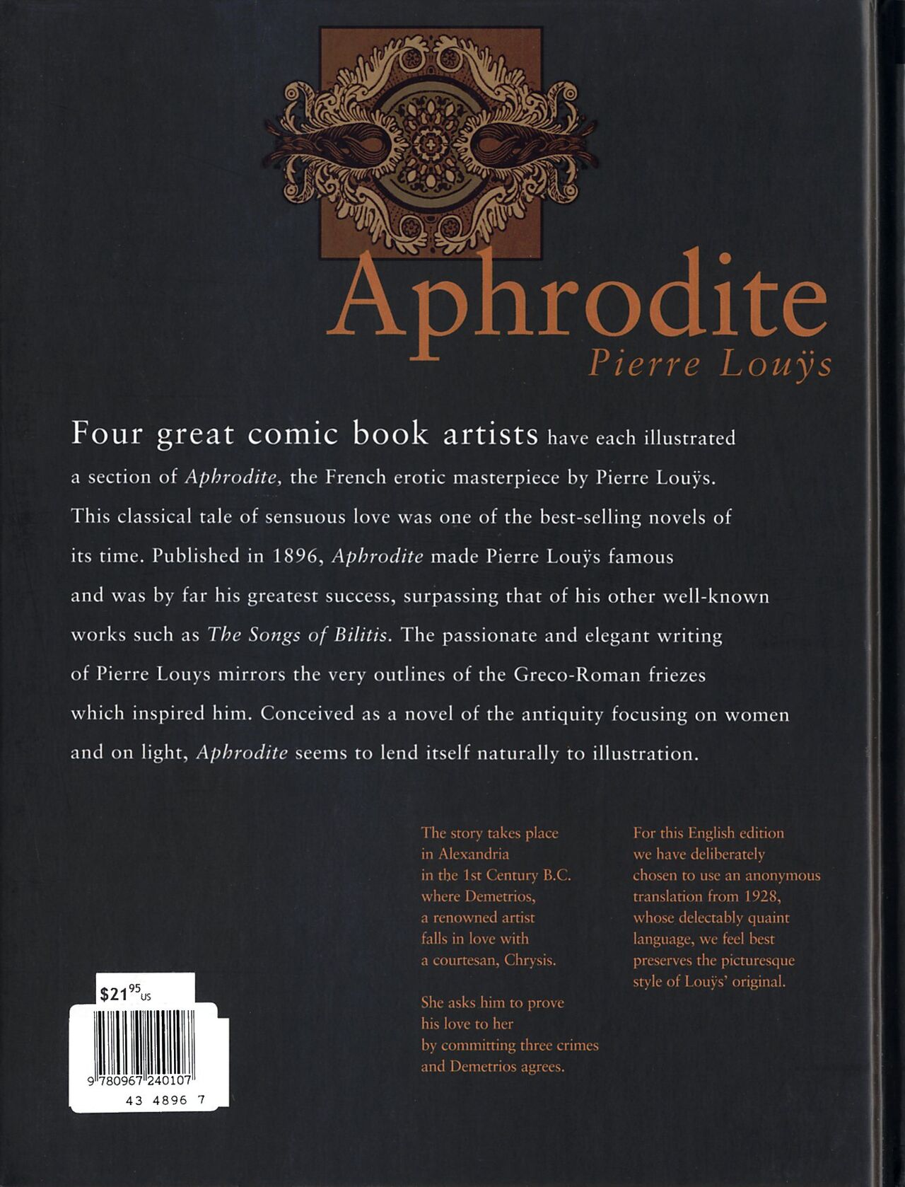 Aphrodite, Vol. 1 - Pierre Louys, Milo Manara, Georges Bess page 2 full