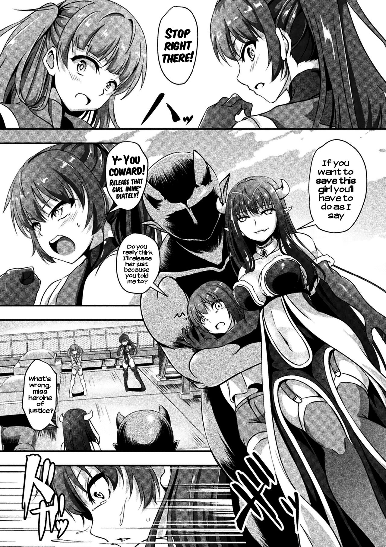 2D Comic Magazine Futanarikko no Tanetsuke Press de Kyousei Haramase! Vol. 2 | Futanari girls forcefully impregnating others with a mating press! Vol. 2 page 4 full