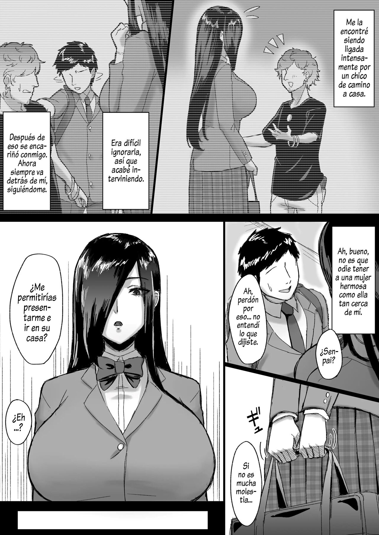 Choushin Cool-kei Kouhai ni Seiteki ni Semarareru Hanashi page 4 full