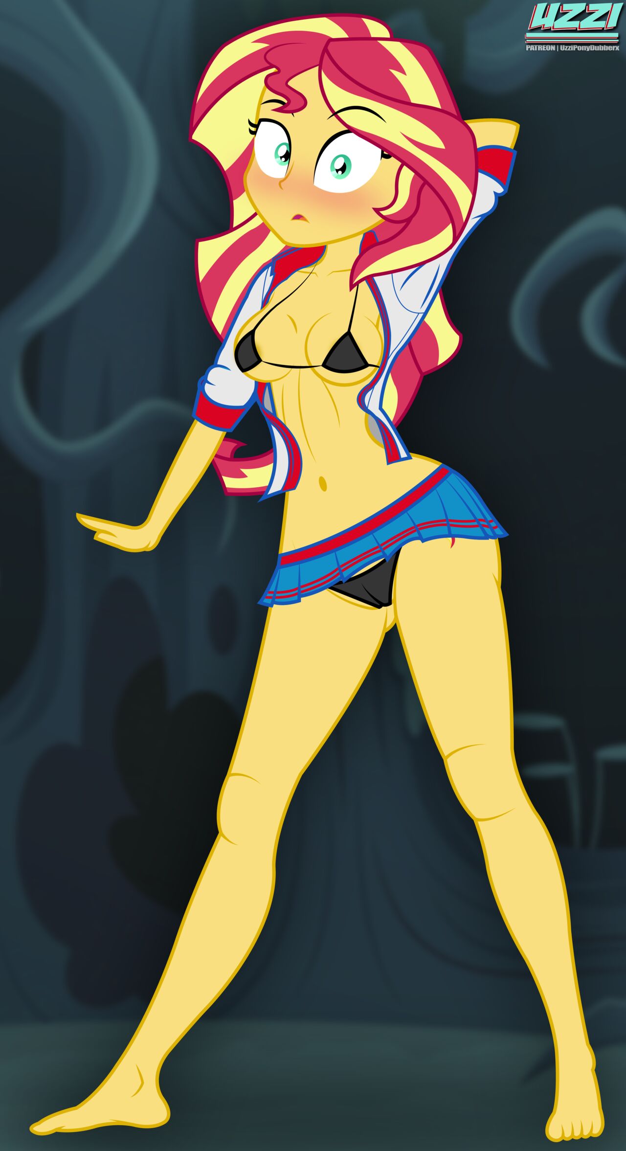 Sunset Shimmer in the Forestby uzzi dash ponydubberx page 3 full
