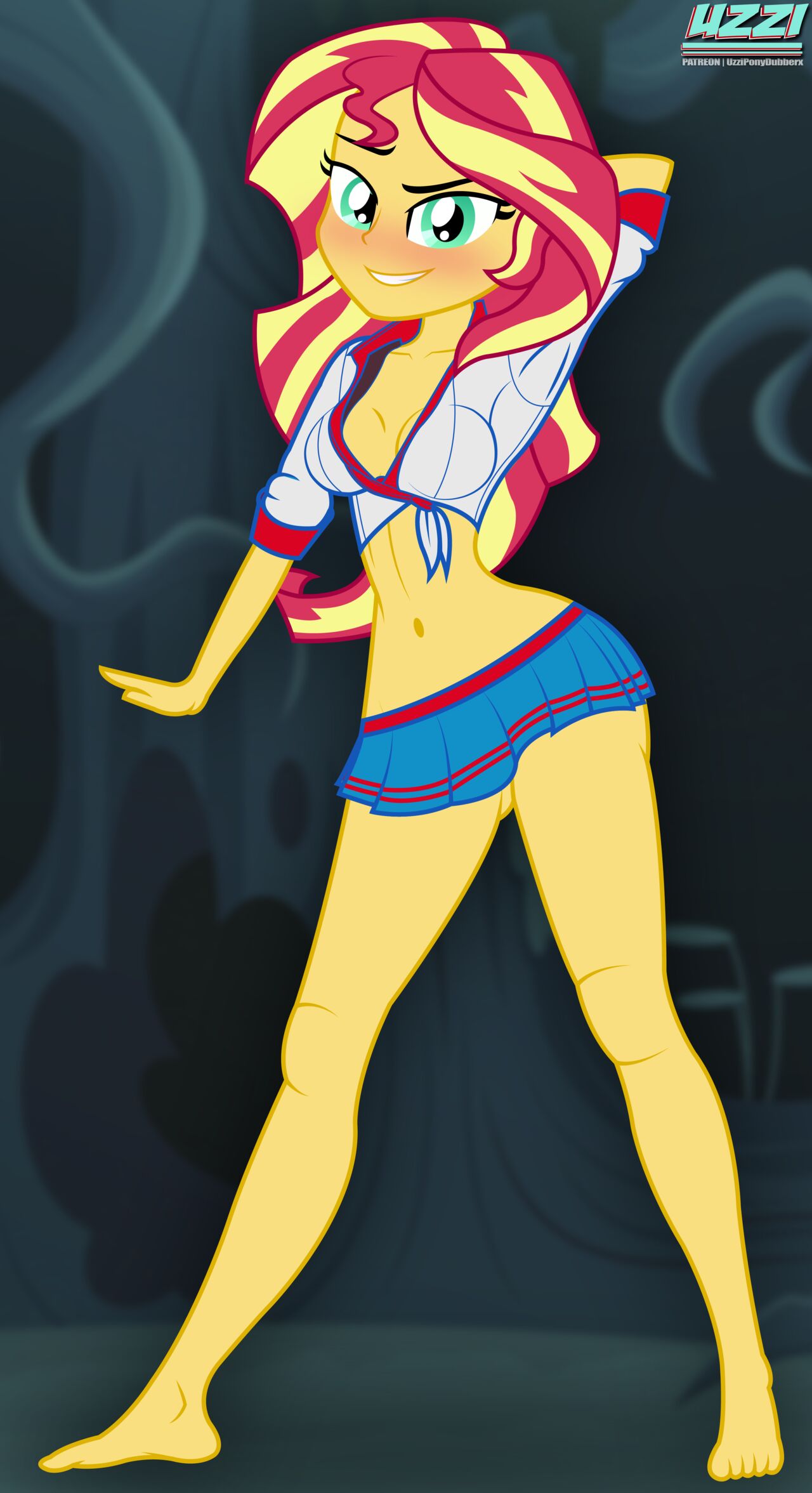 Sunset Shimmer in the Forestby uzzi dash ponydubberx page 5 full