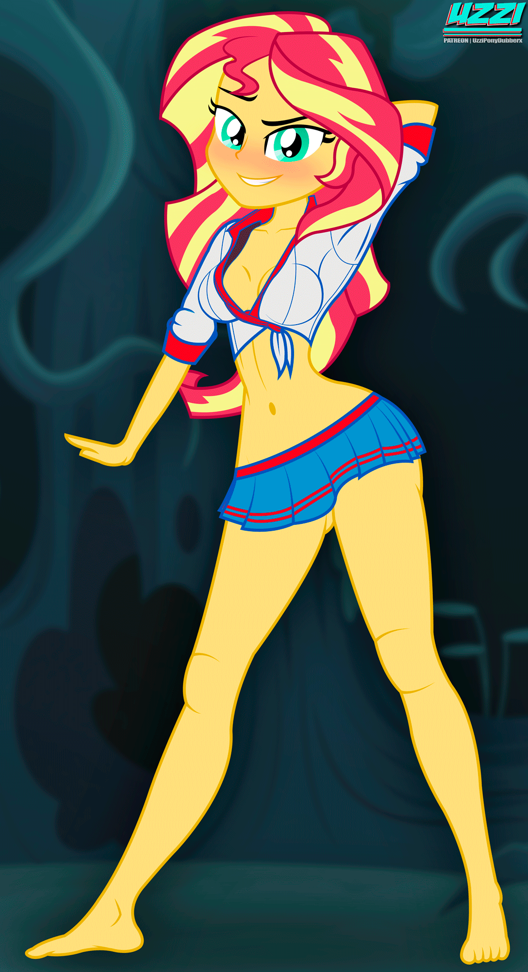 Sunset Shimmer in the Forestby uzzi dash ponydubberx page 7 full