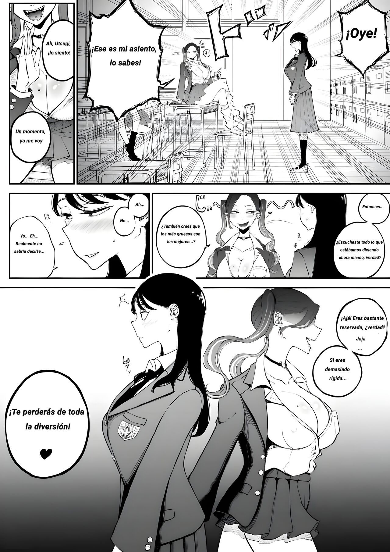 Yokkyuu Fuman Majime Joshi ga Class no Yariman Gal to Dosukebe H Shichau Hanashi. page 3 full