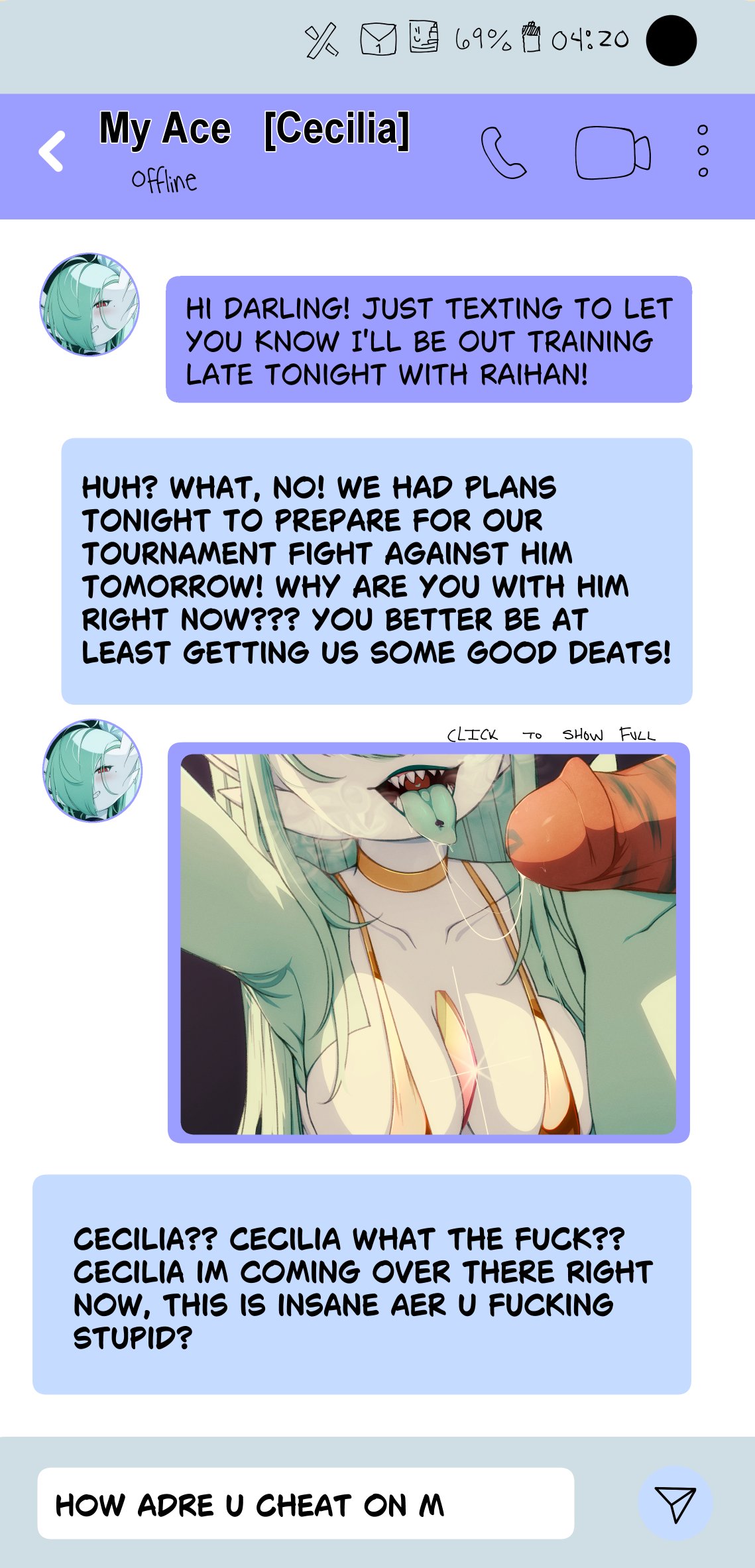 Blackmail texts page 8 full