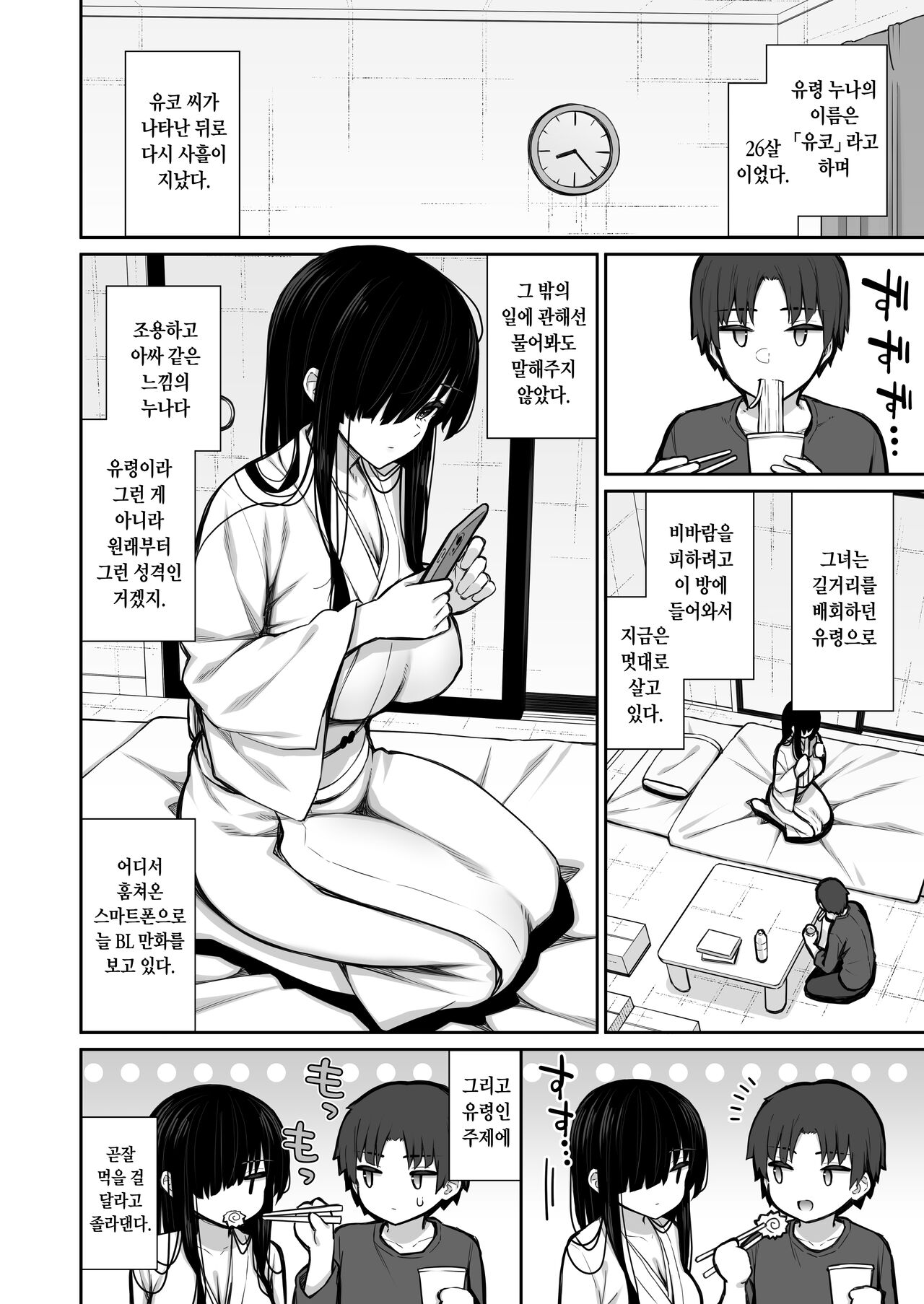 Katte ni Sumitsuiteru InCha Yuurei no Karada o Suki Katte suru Hanashi｜멋대로 눌러앉은 아싸 유령의 몸을 막 쓰는 이야기 page 5 full
