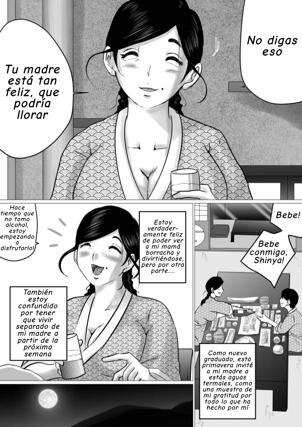 Jukubo to Futari de, Onsen Ryokou. ~Oyakoukou Suru Tsumori ga, Kaa-san no Karada ga Ero Sugita node...~ page 3 full