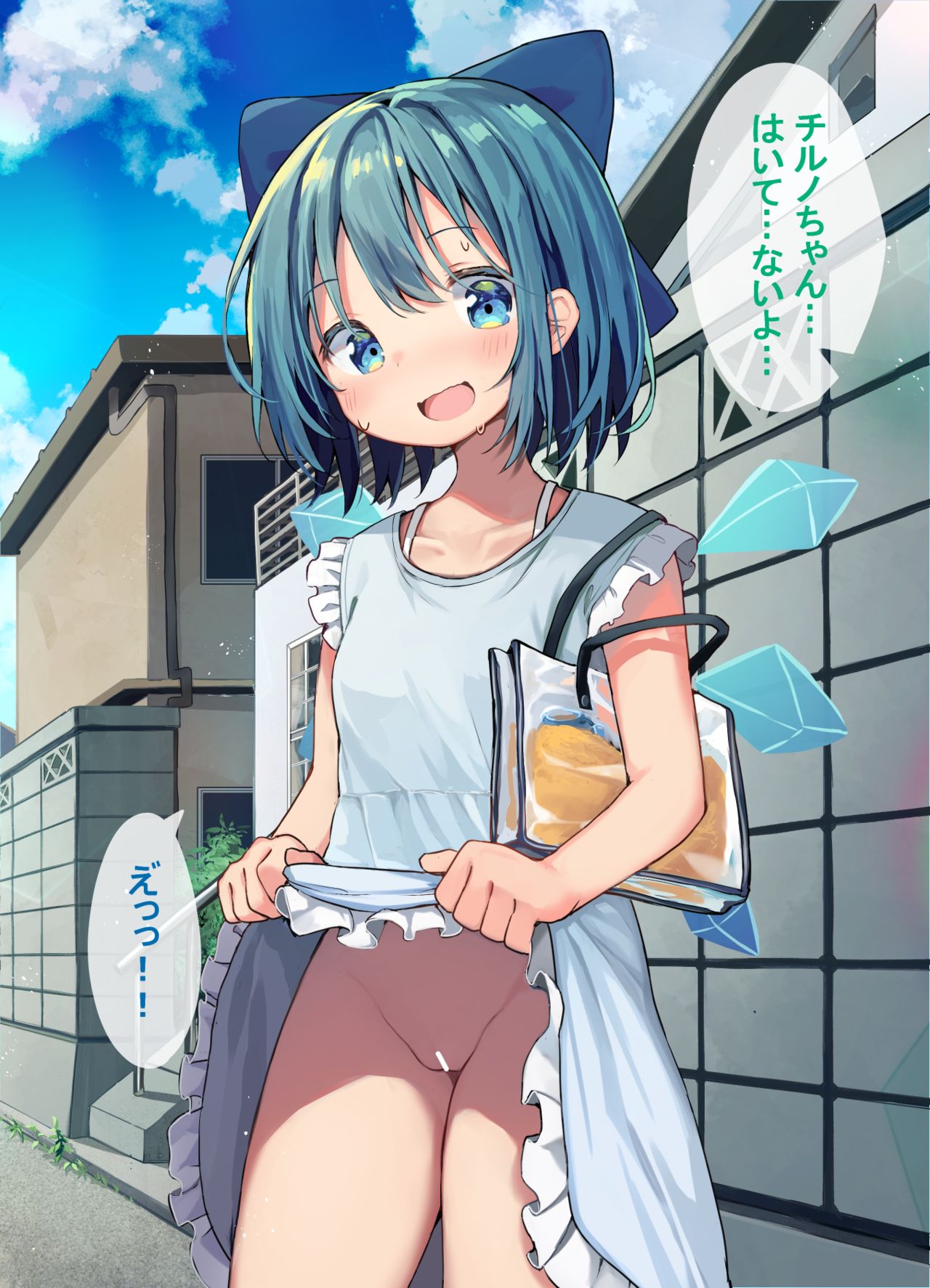 チルノちゃん服の下に水着着てると思ってたけど実は着てなかったみたいです… page 4 full