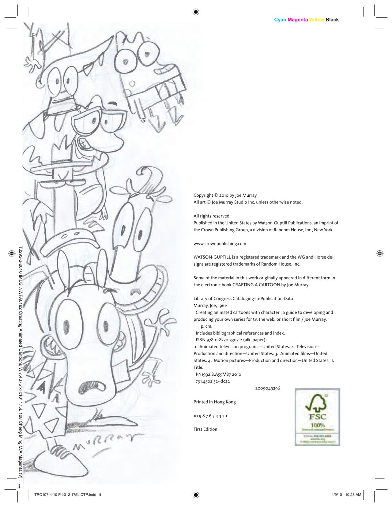 "Creating Animated Cartoons With Character" by Joe Murray page 2 full