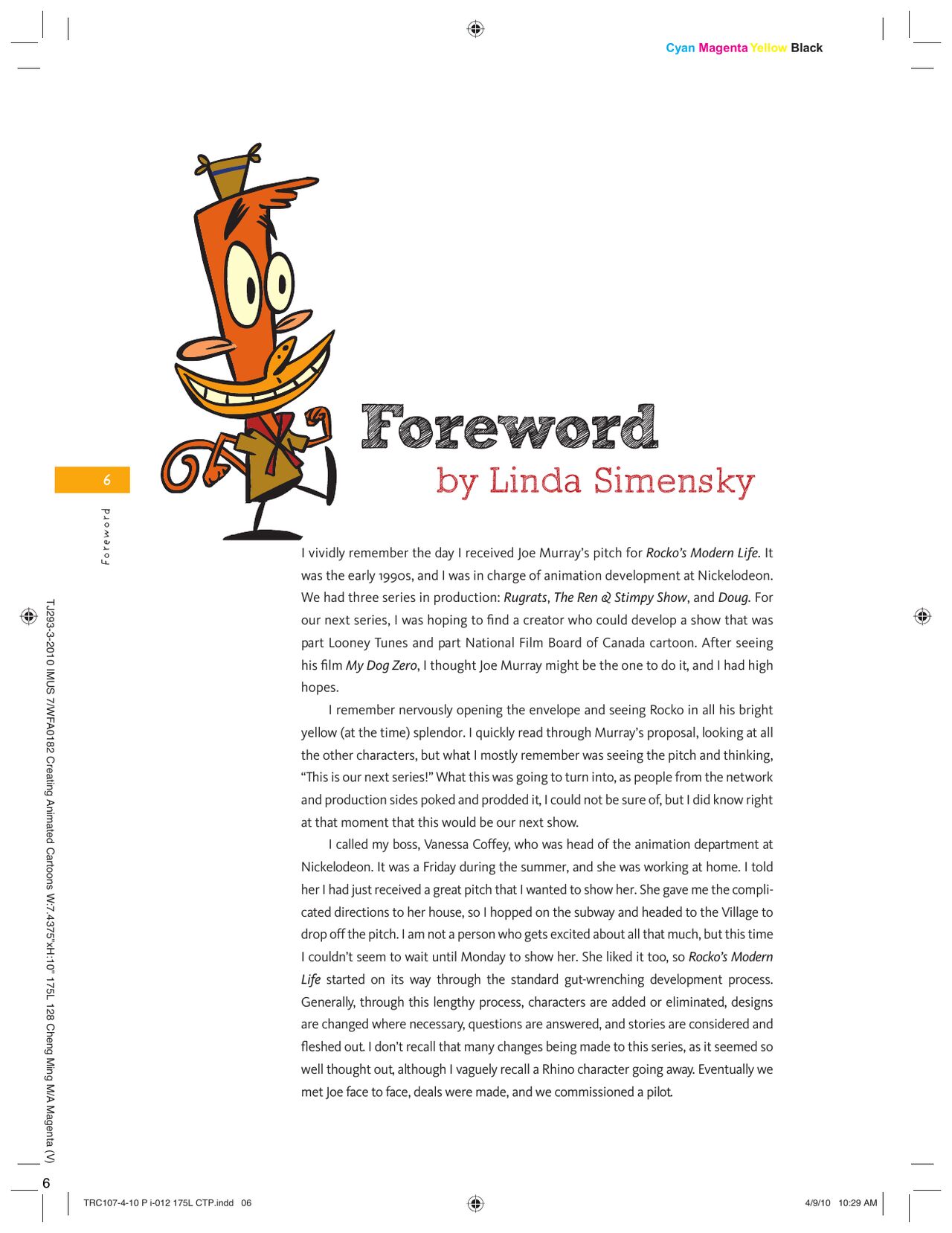 "Creating Animated Cartoons With Character" by Joe Murray page 6 full