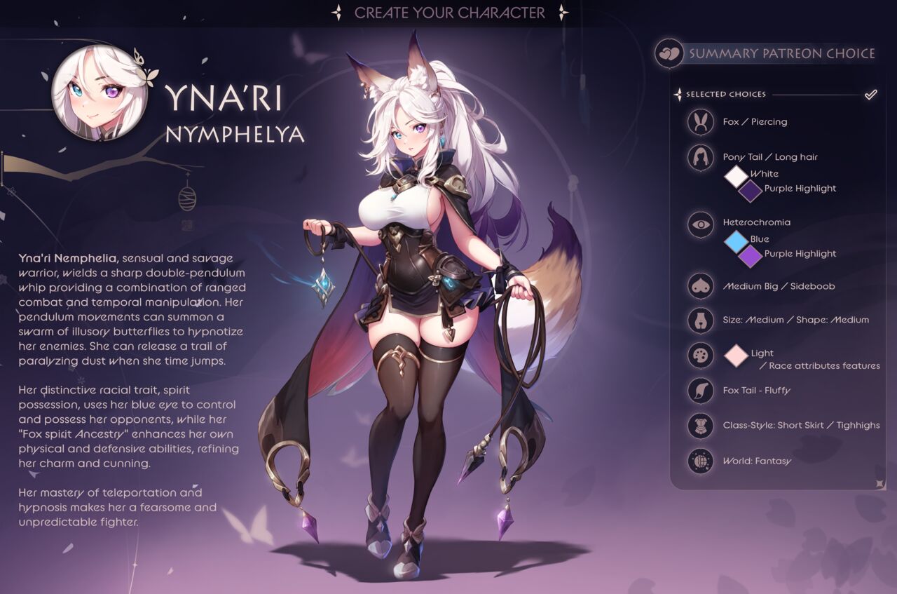 Tier 2 - Patreon Term 103 "YNA'RI NYMPHELYA" page 1 full