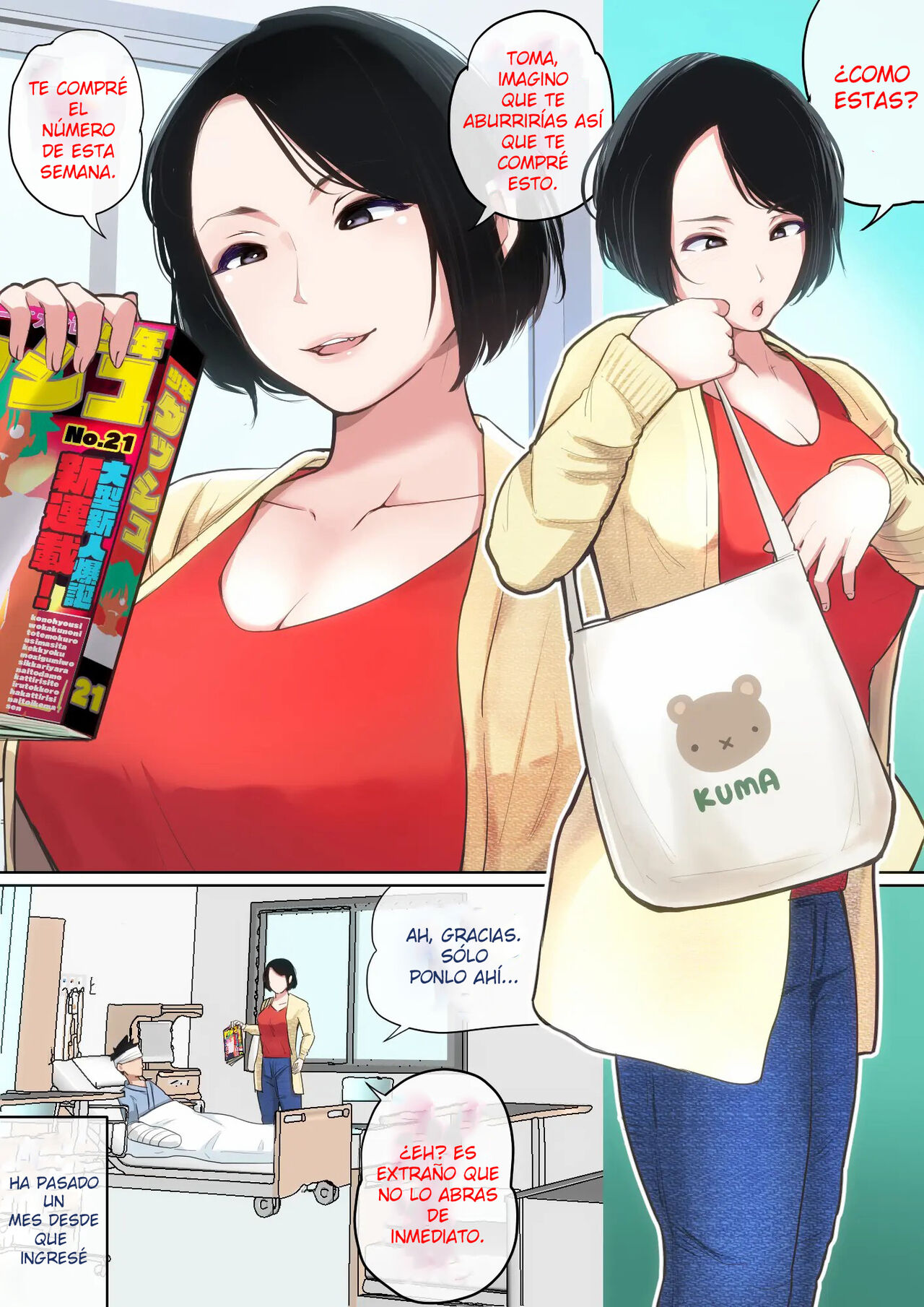 Nyuuin-chuu no Muramura wa Okaa-san de... | Mi Madre me Cuida en El Hospital... page 2 full