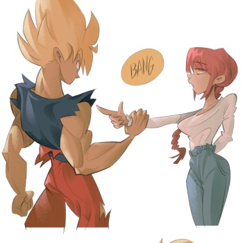 goku vs Makima cover