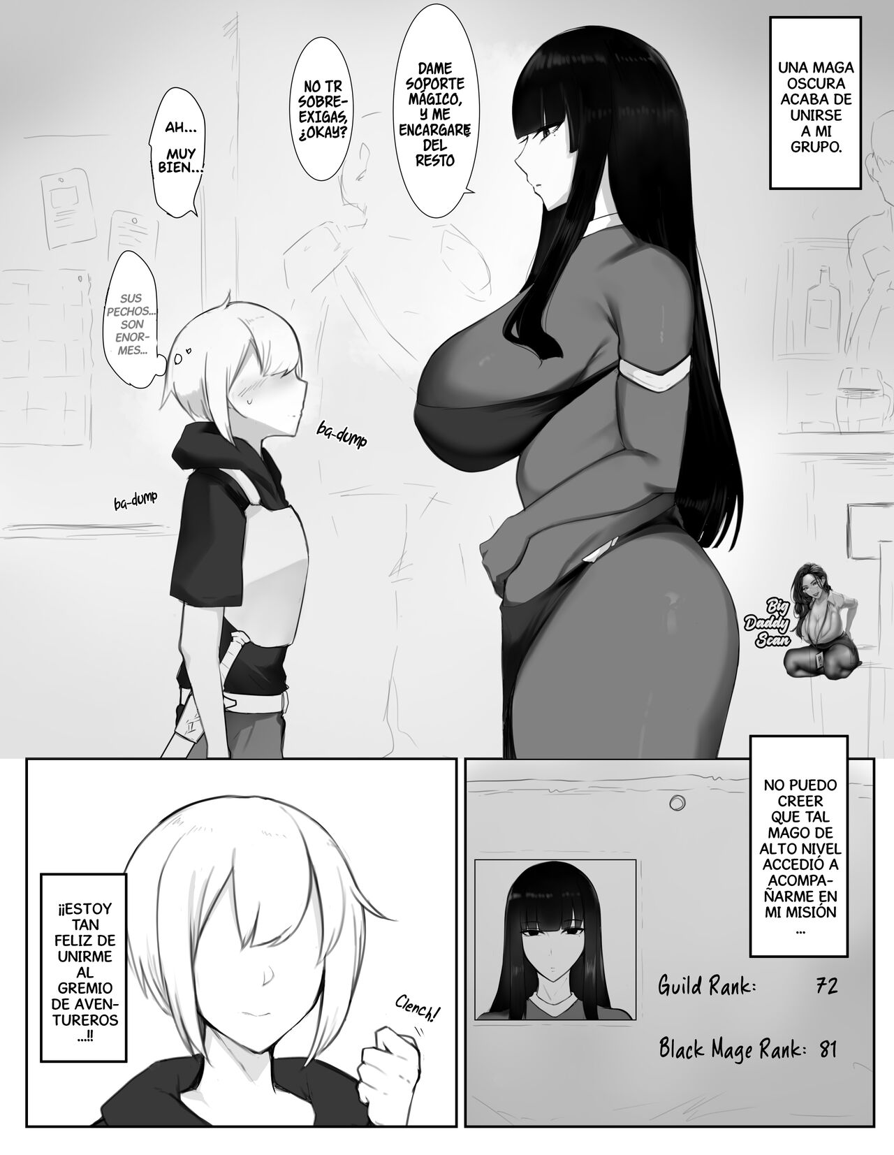 Majutsushi Onee-san ga Maryoku Hokyuu Suru Tame ni Boukensha-kun kara Sakusei Suru Hanashi | El Cuento De La Maga Oneesan Que Ordeña A Un Aventurero Para reponer Su Poder Magico page 2 full