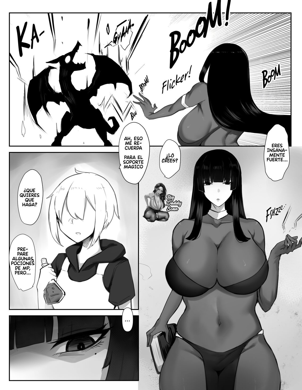 Majutsushi Onee-san ga Maryoku Hokyuu Suru Tame ni Boukensha-kun kara Sakusei Suru Hanashi | El Cuento De La Maga Oneesan Que Ordeña A Un Aventurero Para reponer Su Poder Magico page 3 full