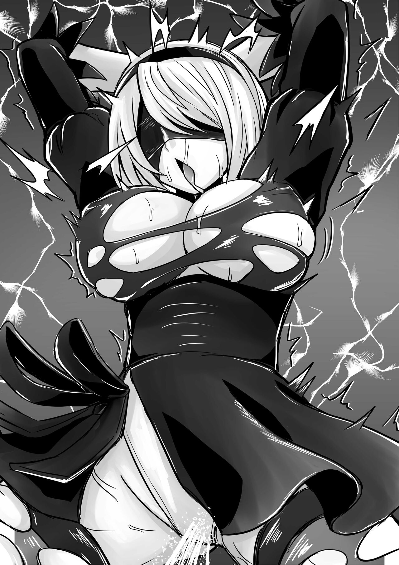 2B, 9S kara Hacking o Ukeru page 9 full