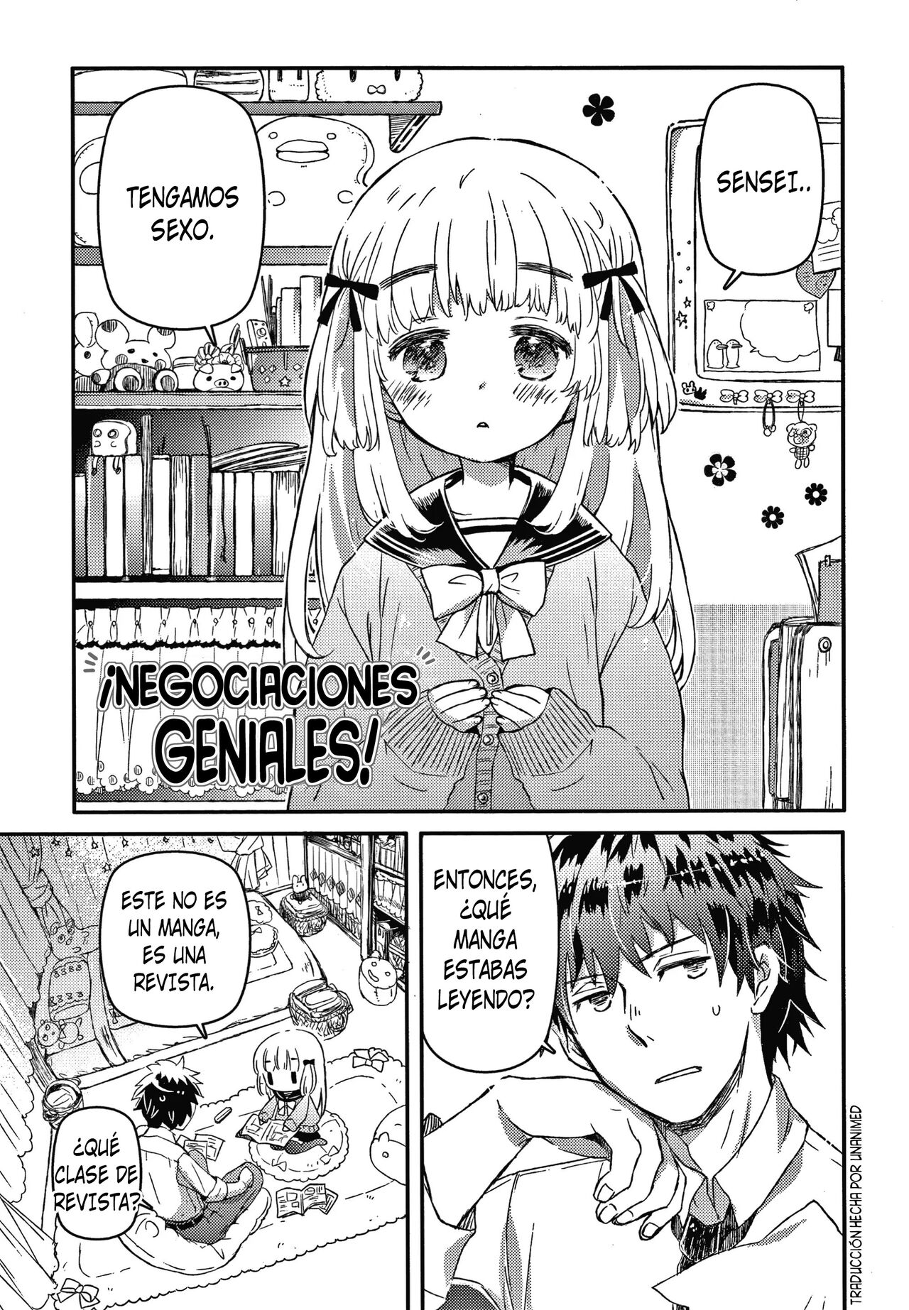Sailor Fuku to Dokusen CHU | Arco de Ribbon-chan y su sensei page 1 full
